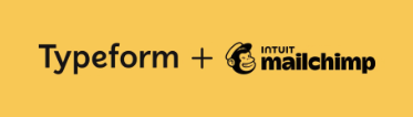 Logotipos de Typeform y Mailchimp unidos con un signo más, la integración que sostiene la encuesta NPS